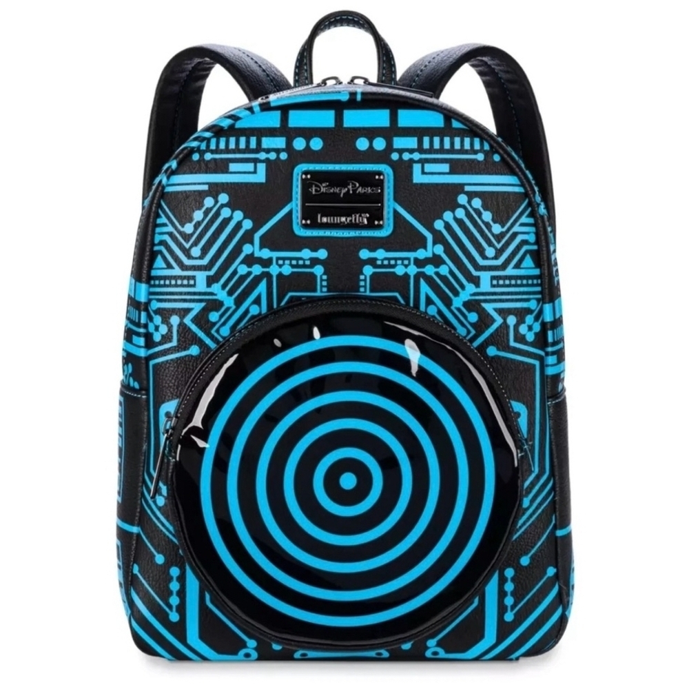 NWT- Loungeflys Disney Parks Exclusive Tron Light Up Mini Backpack